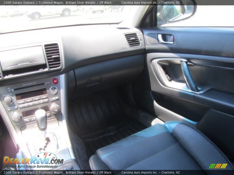 2006 Subaru Outback 2.5i Limited Wagon Brilliant Silver Metallic / Off Black Photo #14