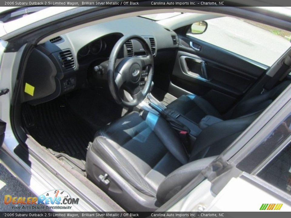 2006 Subaru Outback 2.5i Limited Wagon Brilliant Silver Metallic / Off Black Photo #16