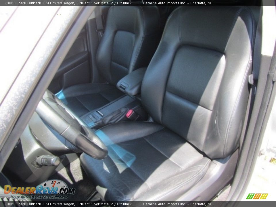 2006 Subaru Outback 2.5i Limited Wagon Brilliant Silver Metallic / Off Black Photo #18