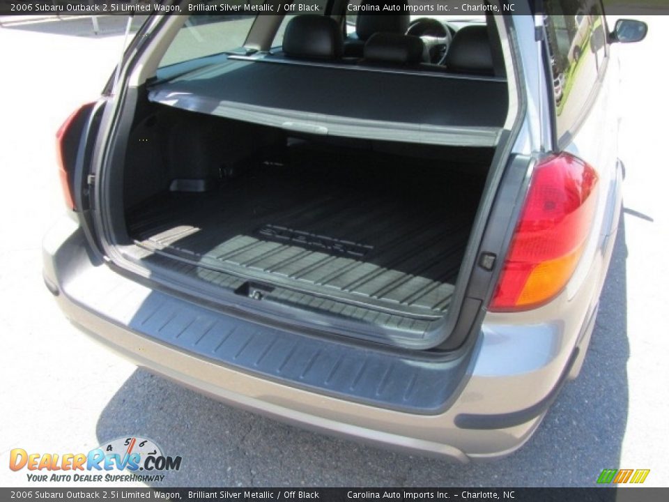 2006 Subaru Outback 2.5i Limited Wagon Brilliant Silver Metallic / Off Black Photo #20