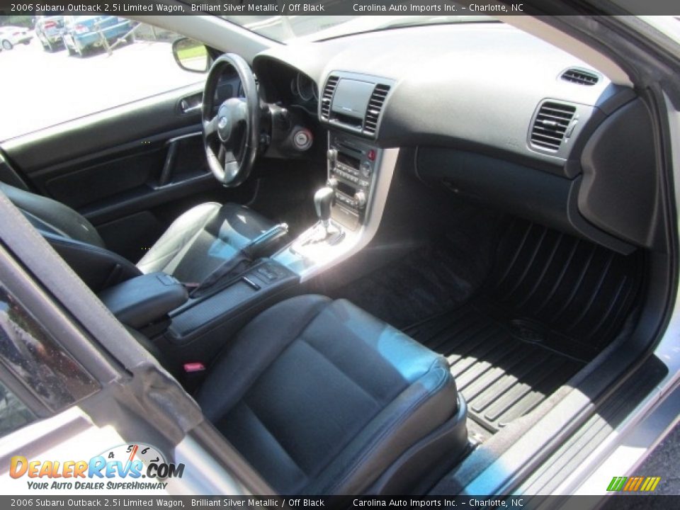 2006 Subaru Outback 2.5i Limited Wagon Brilliant Silver Metallic / Off Black Photo #21
