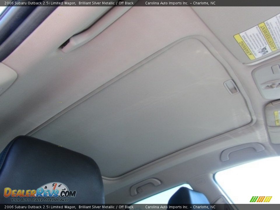 2006 Subaru Outback 2.5i Limited Wagon Brilliant Silver Metallic / Off Black Photo #23