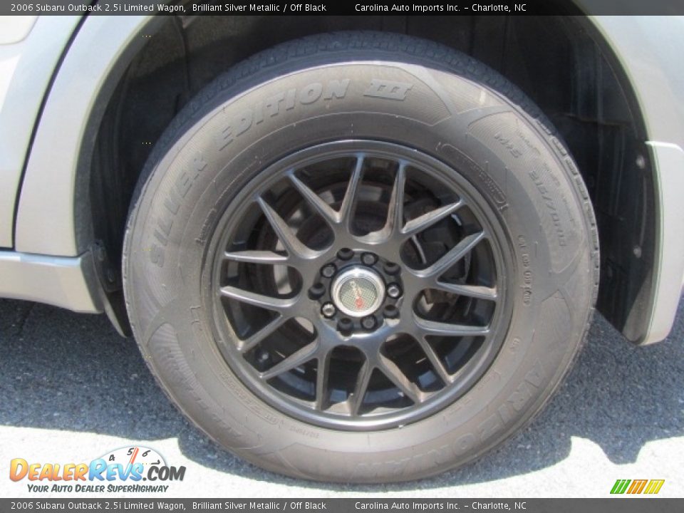 2006 Subaru Outback 2.5i Limited Wagon Brilliant Silver Metallic / Off Black Photo #27