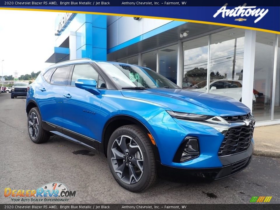 2020 Chevrolet Blazer RS AWD Bright Blue Metallic / Jet Black Photo #1