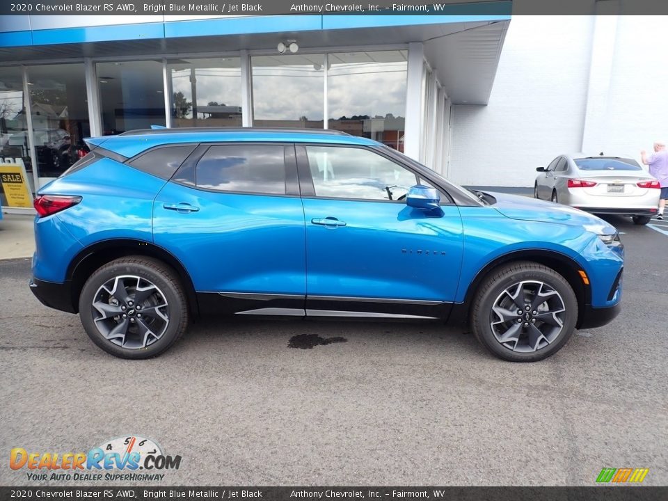 2020 Chevrolet Blazer RS AWD Bright Blue Metallic / Jet Black Photo #3