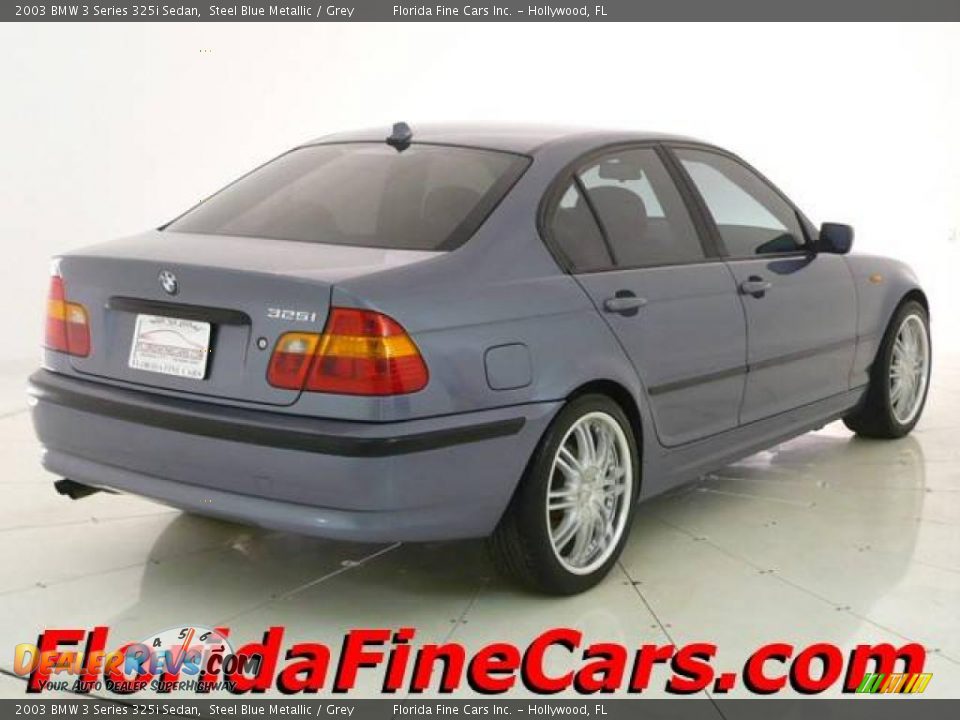 2003 BMW 3 Series 325i Sedan Steel Blue Metallic / Grey Photo #2