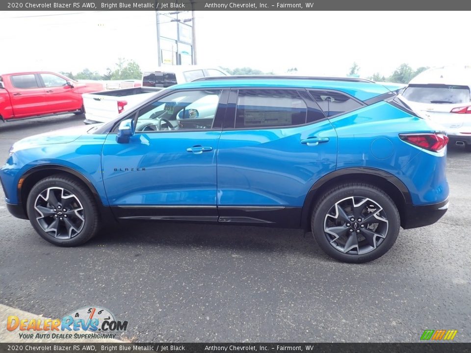 2020 Chevrolet Blazer RS AWD Bright Blue Metallic / Jet Black Photo #7