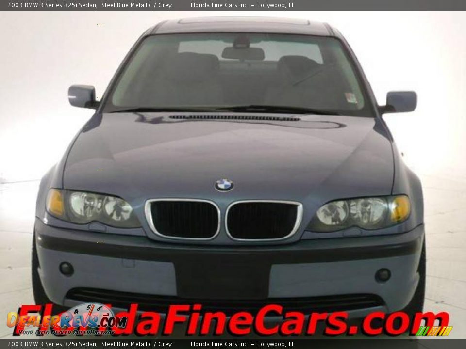 2003 BMW 3 Series 325i Sedan Steel Blue Metallic / Grey Photo #5