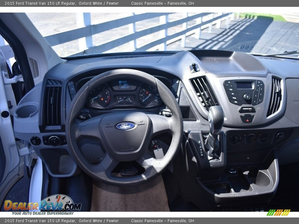 2015 Ford Transit Van 150 LR Regular Oxford White / Pewter Photo #10