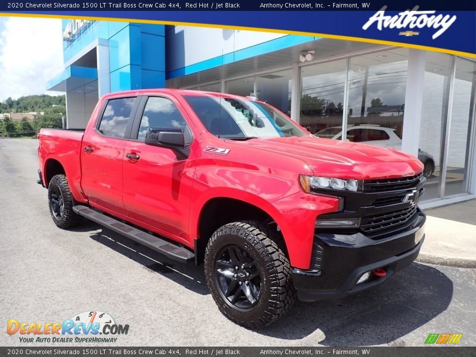 2020 Chevrolet Silverado 1500 LT Trail Boss Crew Cab 4x4 Red Hot / Jet Black Photo #1