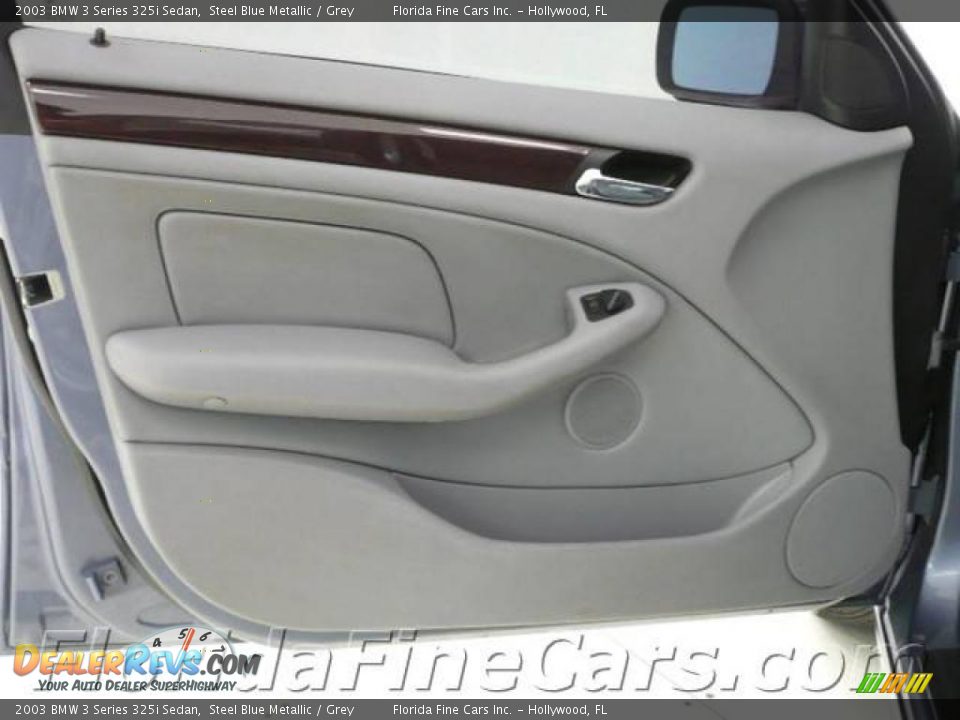2003 BMW 3 Series 325i Sedan Steel Blue Metallic / Grey Photo #11