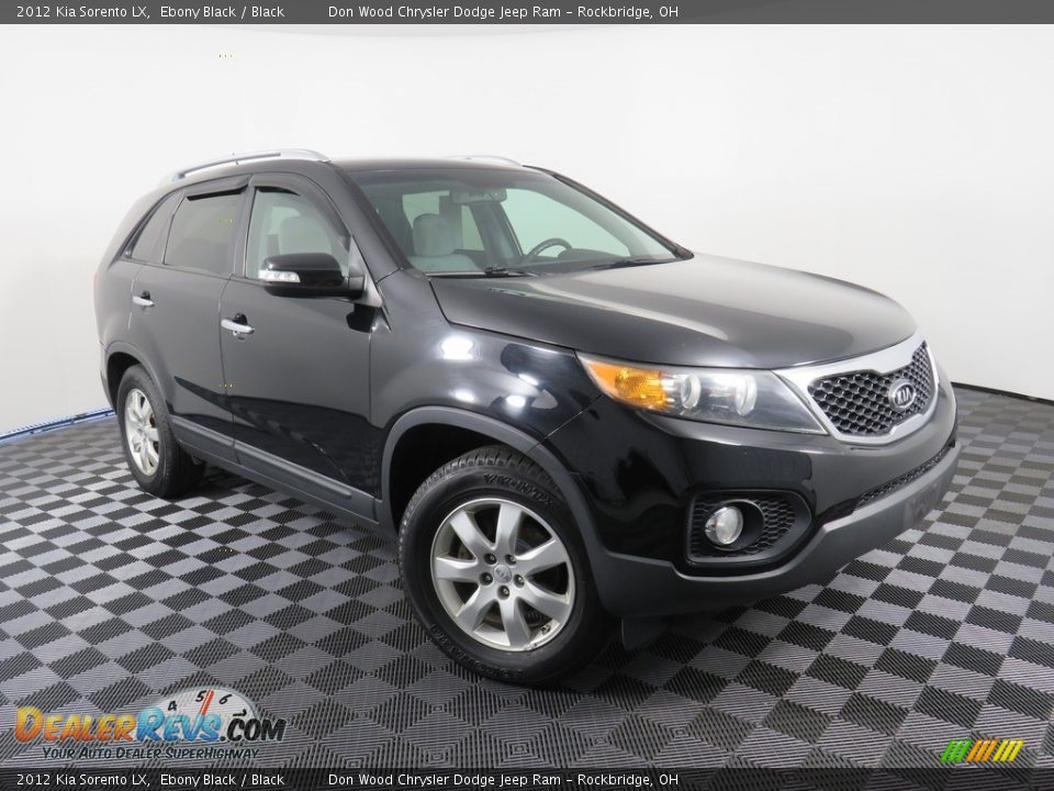 2012 Kia Sorento LX Ebony Black / Black Photo #3