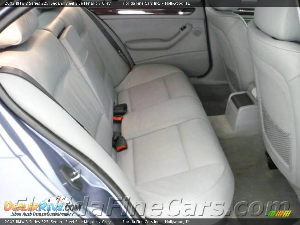 2003 BMW 3 Series 325i Sedan Steel Blue Metallic / Grey Photo #14