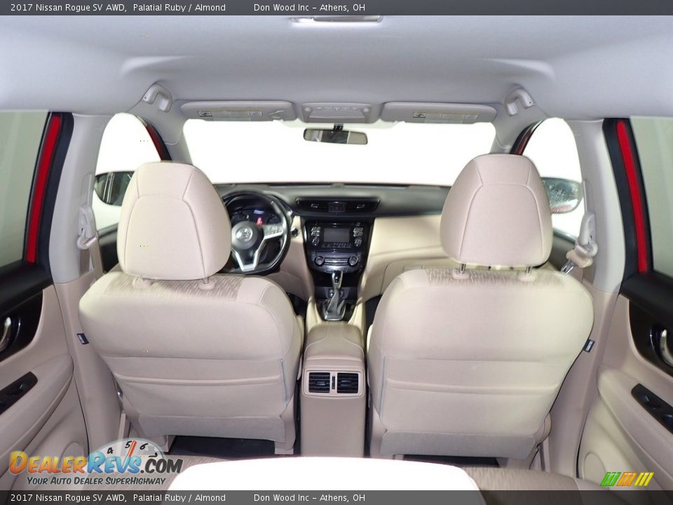 2017 Nissan Rogue SV AWD Palatial Ruby / Almond Photo #14