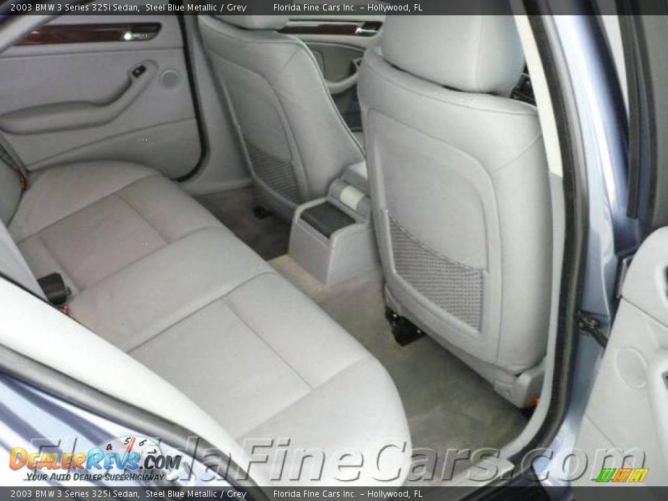 2003 BMW 3 Series 325i Sedan Steel Blue Metallic / Grey Photo #15