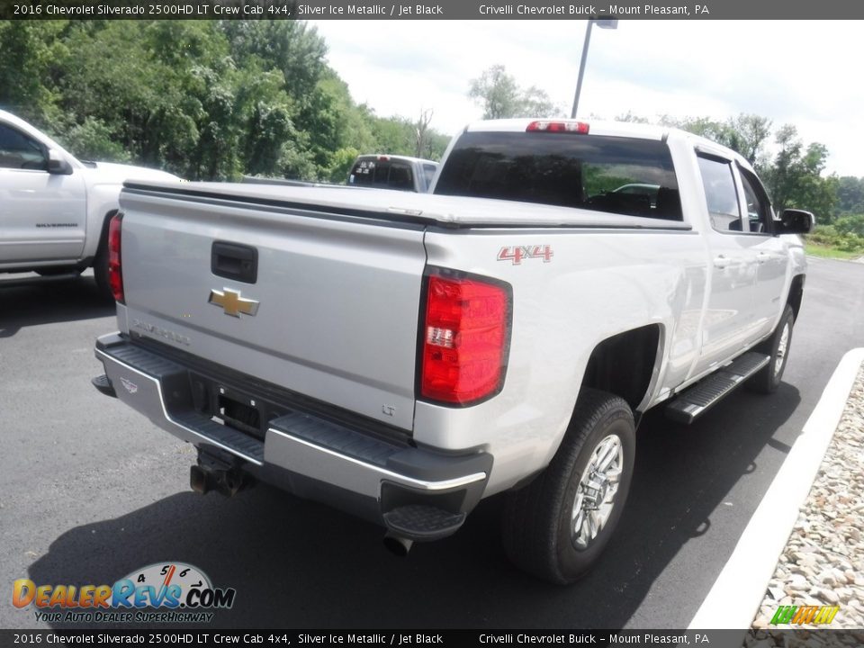 2016 Chevrolet Silverado 2500HD LT Crew Cab 4x4 Silver Ice Metallic / Jet Black Photo #10