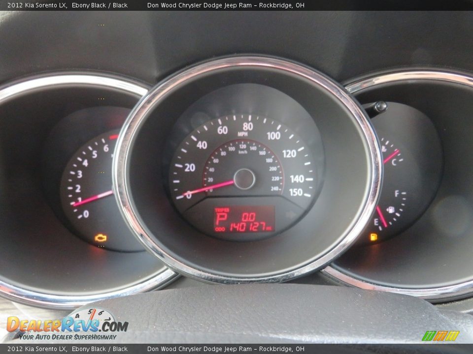 2012 Kia Sorento LX Ebony Black / Black Photo #24