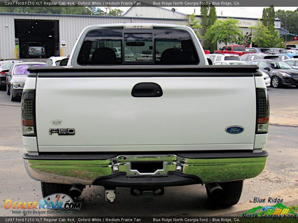 1997 Ford F150 XLT Regular Cab 4x4 Oxford White / Medium Prairie Tan Photo #4