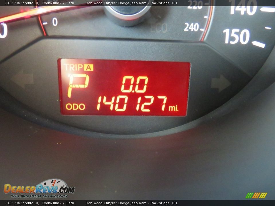 2012 Kia Sorento LX Ebony Black / Black Photo #25