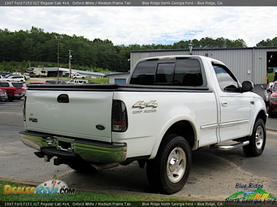 1997 Ford F150 XLT Regular Cab 4x4 Oxford White / Medium Prairie Tan Photo #5