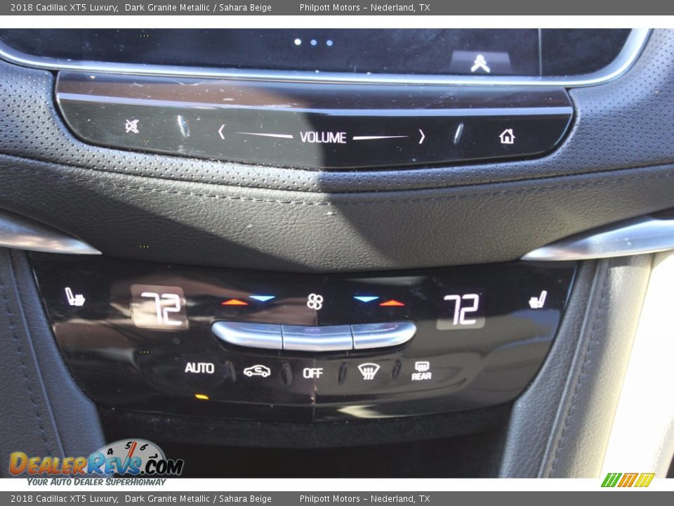 2018 Cadillac XT5 Luxury Dark Granite Metallic / Sahara Beige Photo #18
