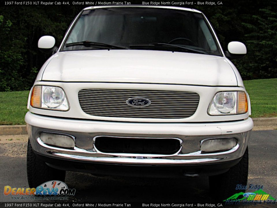 1997 Ford F150 XLT Regular Cab 4x4 Oxford White / Medium Prairie Tan Photo #8