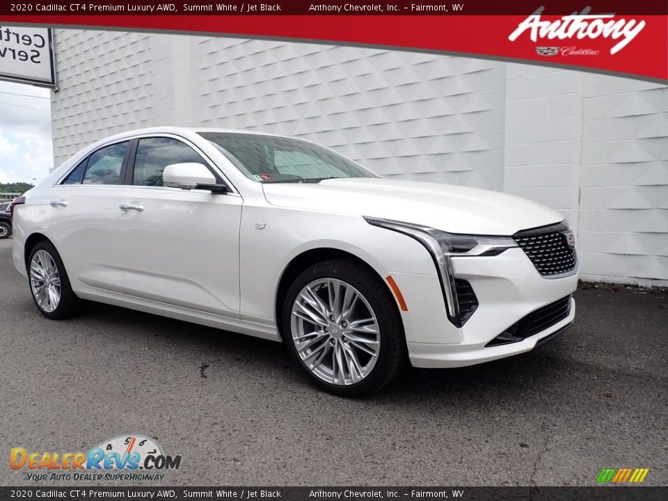 2020 Cadillac CT4 Premium Luxury AWD Summit White / Jet Black Photo #1