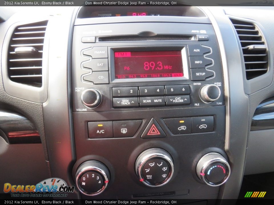 2012 Kia Sorento LX Ebony Black / Black Photo #32