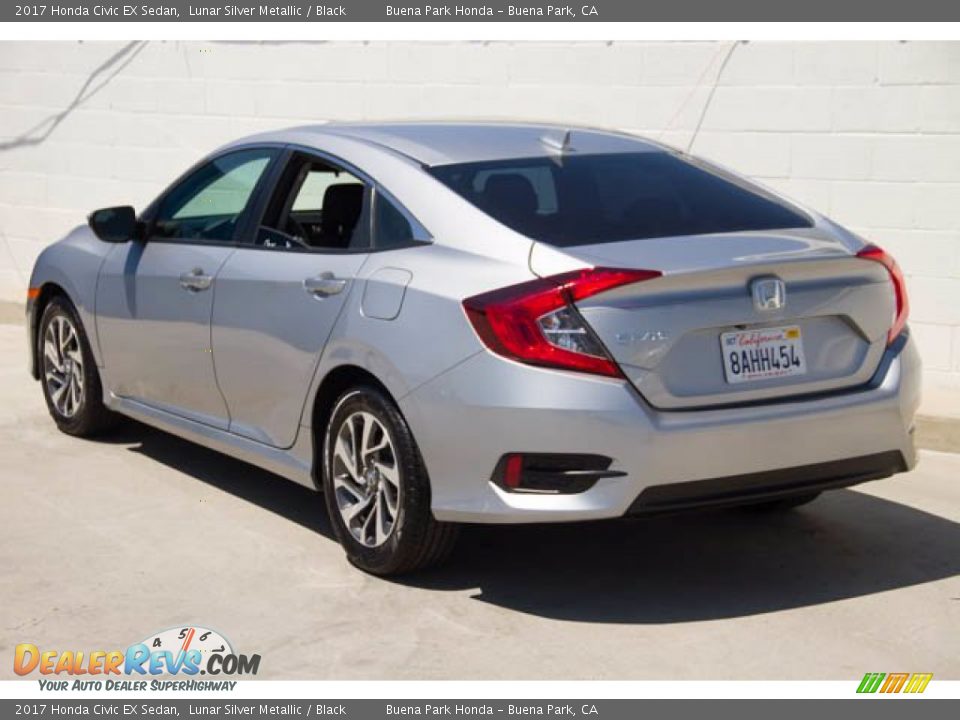 2017 Honda Civic EX Sedan Lunar Silver Metallic / Black Photo #2