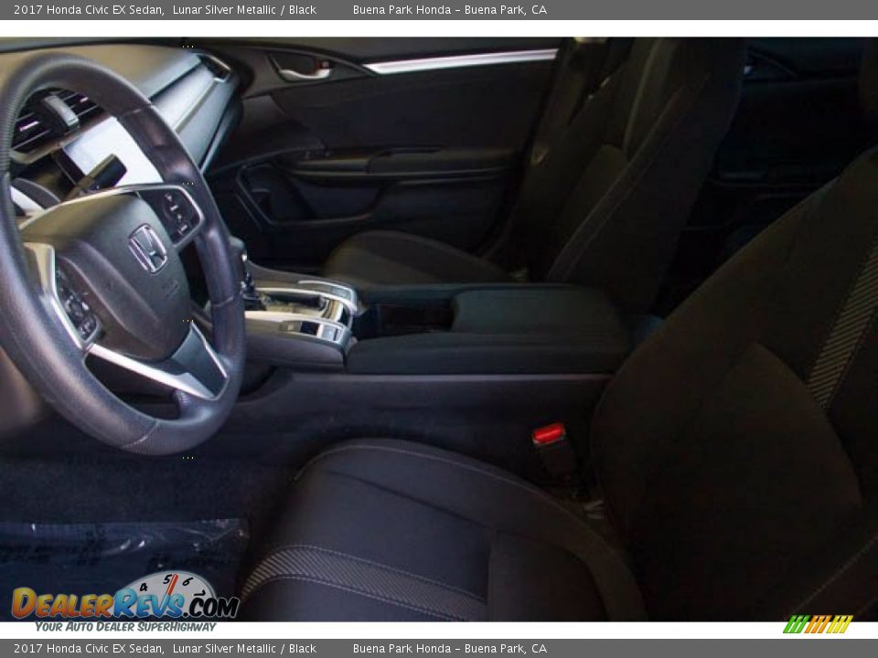 2017 Honda Civic EX Sedan Lunar Silver Metallic / Black Photo #3