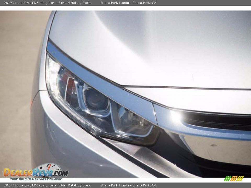 2017 Honda Civic EX Sedan Lunar Silver Metallic / Black Photo #8