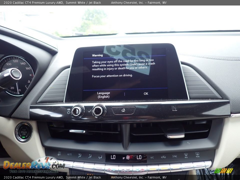 2020 Cadillac CT4 Premium Luxury AWD Summit White / Jet Black Photo #12