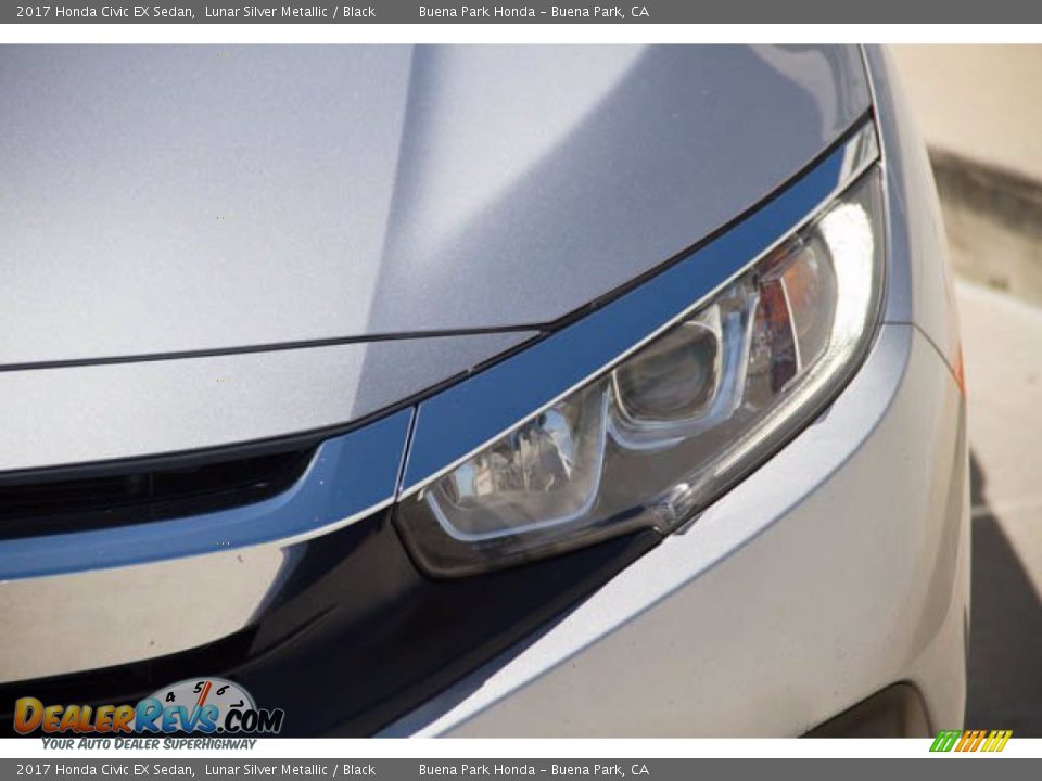 2017 Honda Civic EX Sedan Lunar Silver Metallic / Black Photo #9