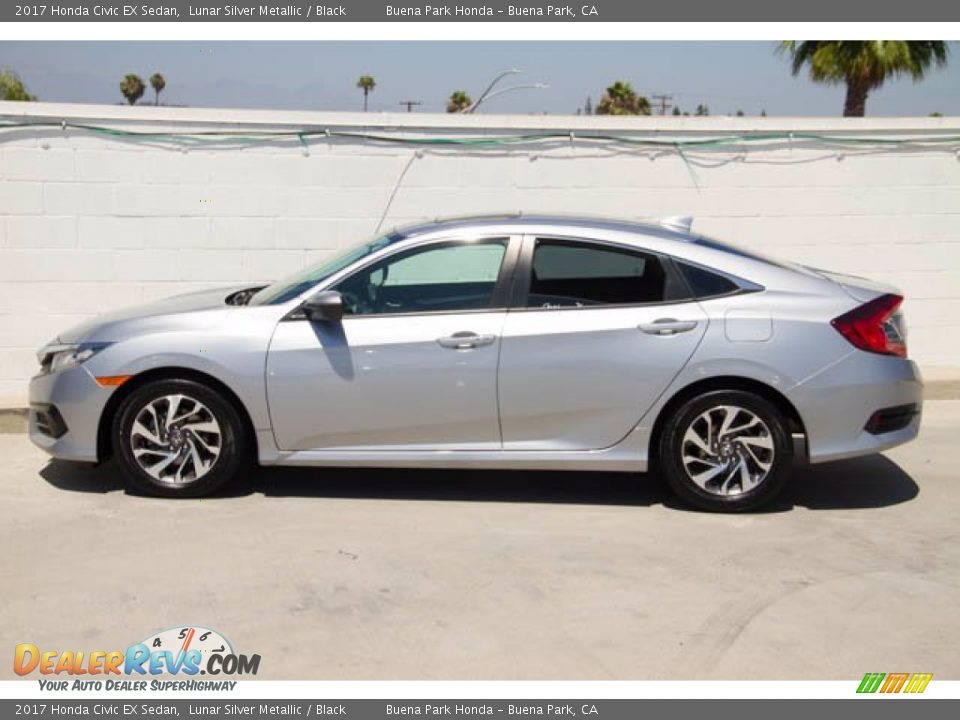 2017 Honda Civic EX Sedan Lunar Silver Metallic / Black Photo #10
