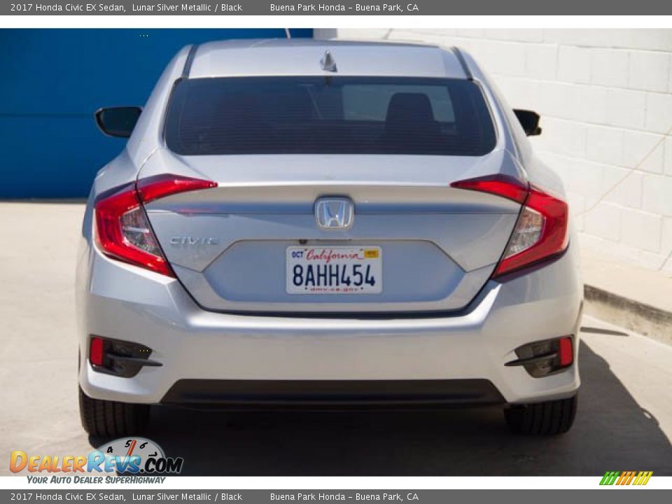 2017 Honda Civic EX Sedan Lunar Silver Metallic / Black Photo #11