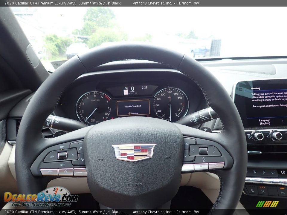 2020 Cadillac CT4 Premium Luxury AWD Steering Wheel Photo #15