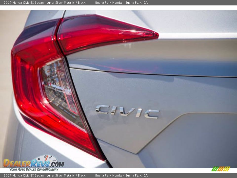 2017 Honda Civic EX Sedan Lunar Silver Metallic / Black Photo #12