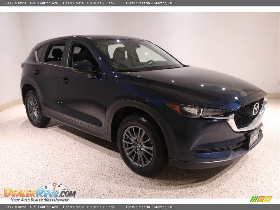 2017 Mazda CX-5 Touring AWD Deep Crystal Blue Mica / Black Photo #1