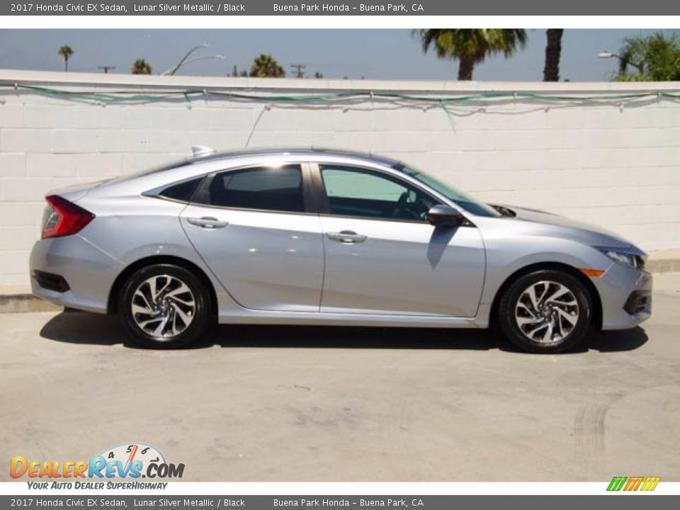 2017 Honda Civic EX Sedan Lunar Silver Metallic / Black Photo #14