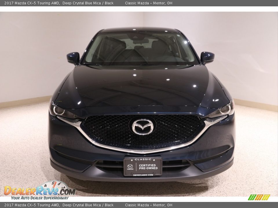 2017 Mazda CX-5 Touring AWD Deep Crystal Blue Mica / Black Photo #2