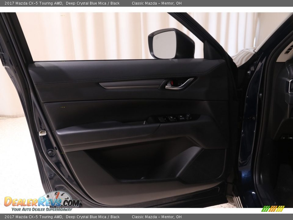 2017 Mazda CX-5 Touring AWD Deep Crystal Blue Mica / Black Photo #4