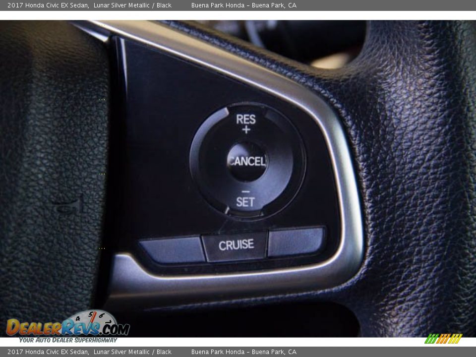 2017 Honda Civic EX Sedan Lunar Silver Metallic / Black Photo #17
