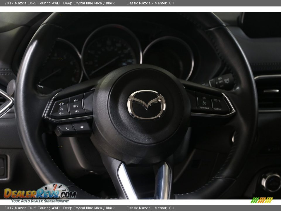 2017 Mazda CX-5 Touring AWD Deep Crystal Blue Mica / Black Photo #6