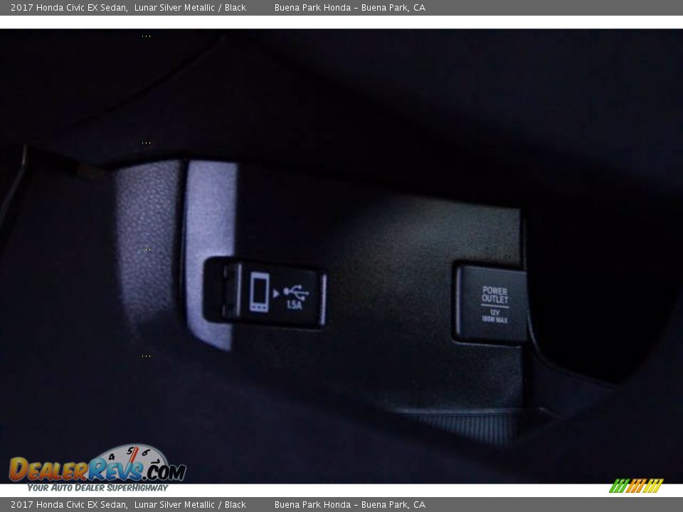 2017 Honda Civic EX Sedan Lunar Silver Metallic / Black Photo #19