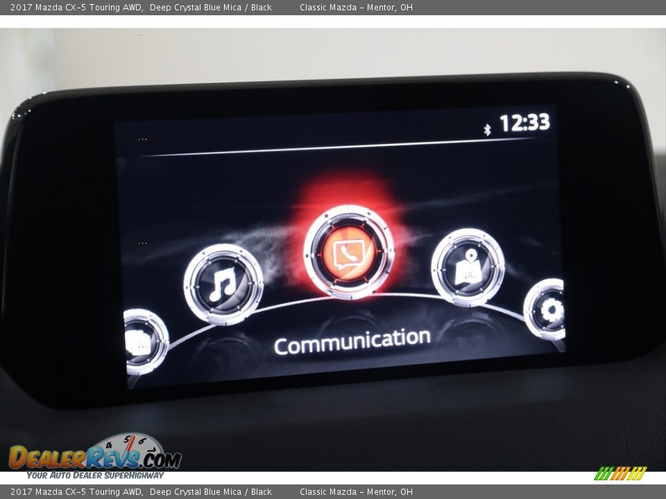 2017 Mazda CX-5 Touring AWD Deep Crystal Blue Mica / Black Photo #9