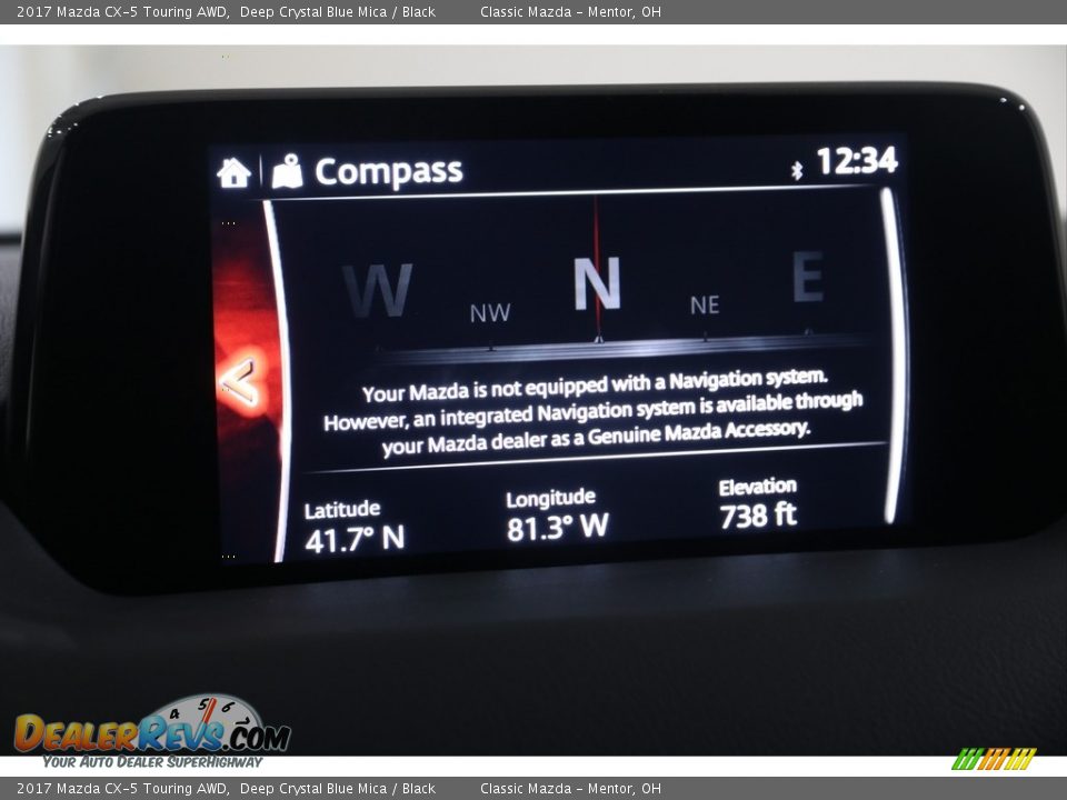 2017 Mazda CX-5 Touring AWD Deep Crystal Blue Mica / Black Photo #13