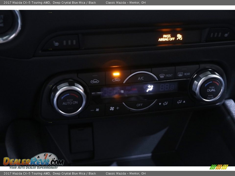 2017 Mazda CX-5 Touring AWD Deep Crystal Blue Mica / Black Photo #15