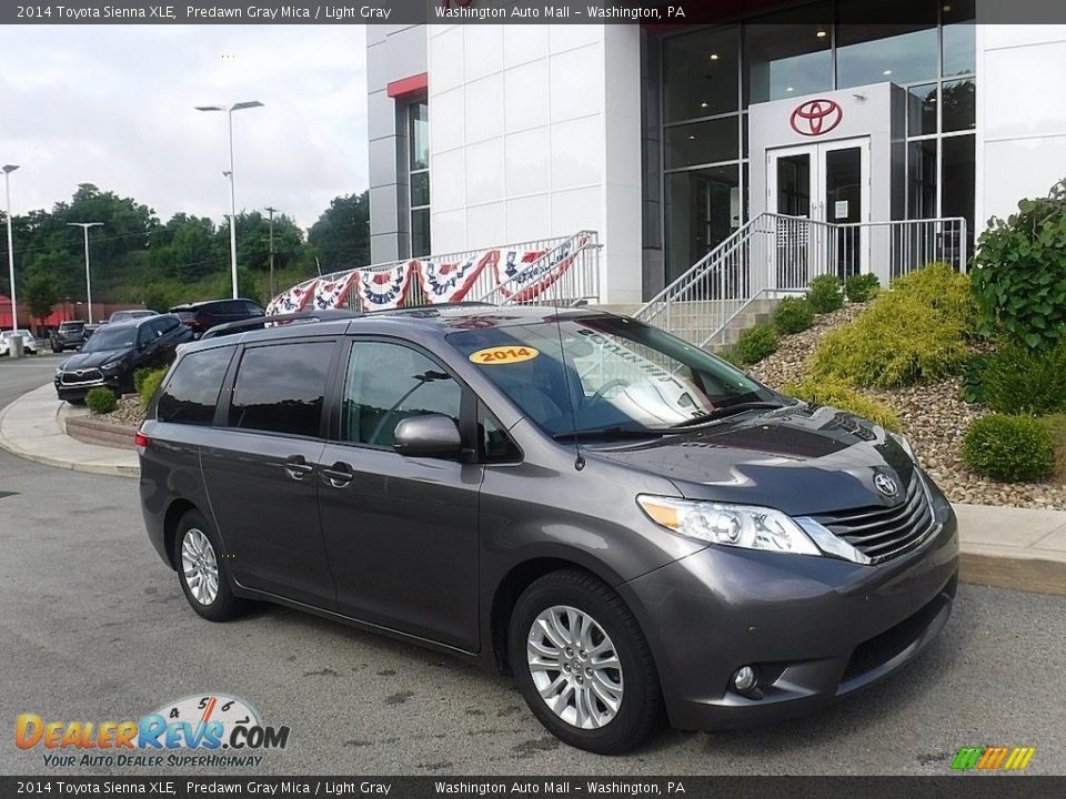 2014 Toyota Sienna XLE Predawn Gray Mica / Light Gray Photo #1