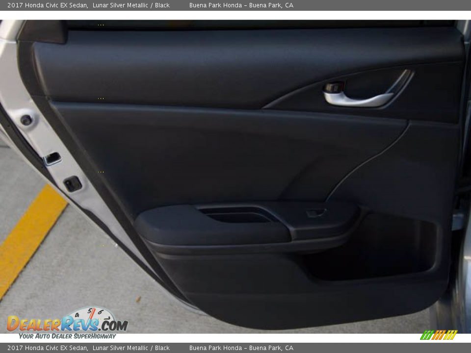 2017 Honda Civic EX Sedan Lunar Silver Metallic / Black Photo #34