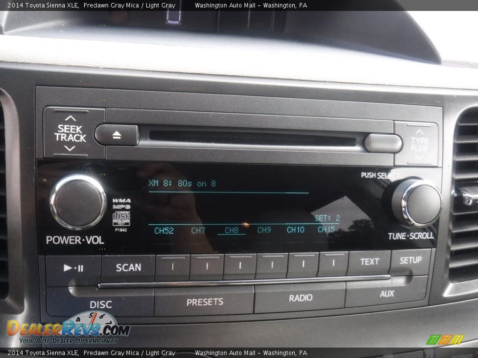 2014 Toyota Sienna XLE Predawn Gray Mica / Light Gray Photo #4